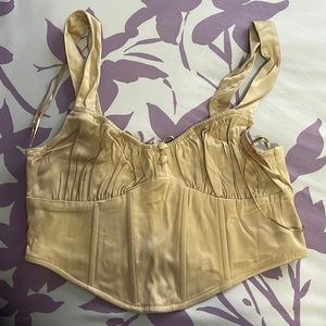 Zara beige corset top